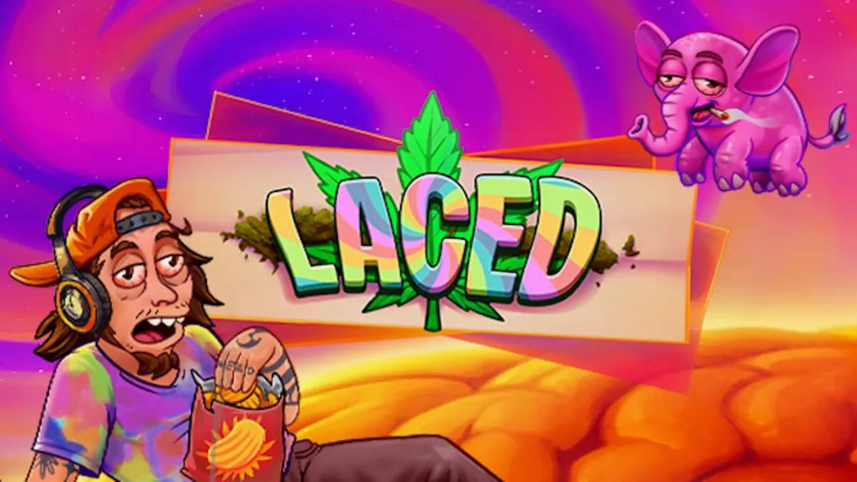 Interface do jogo de slot Laced com tema de luxo e mistério